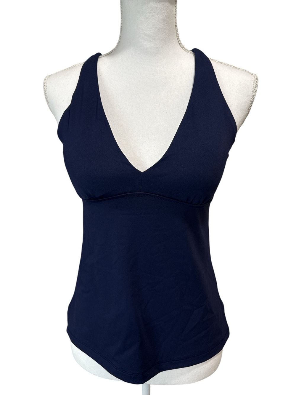 Athleta Plunge Tankini Navy Blue- Size M